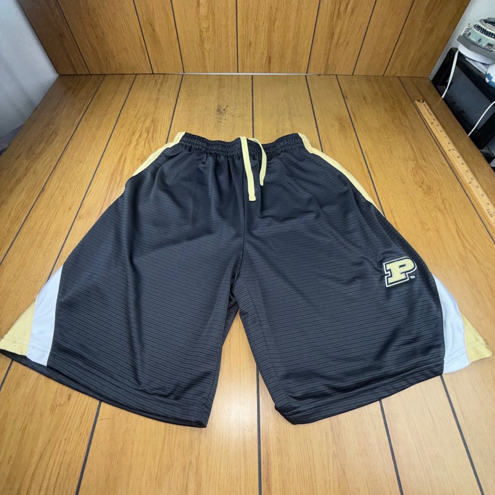 Stadium Athletics Purdue Boilermakers Basketball Shorts Mens Large Black Gold